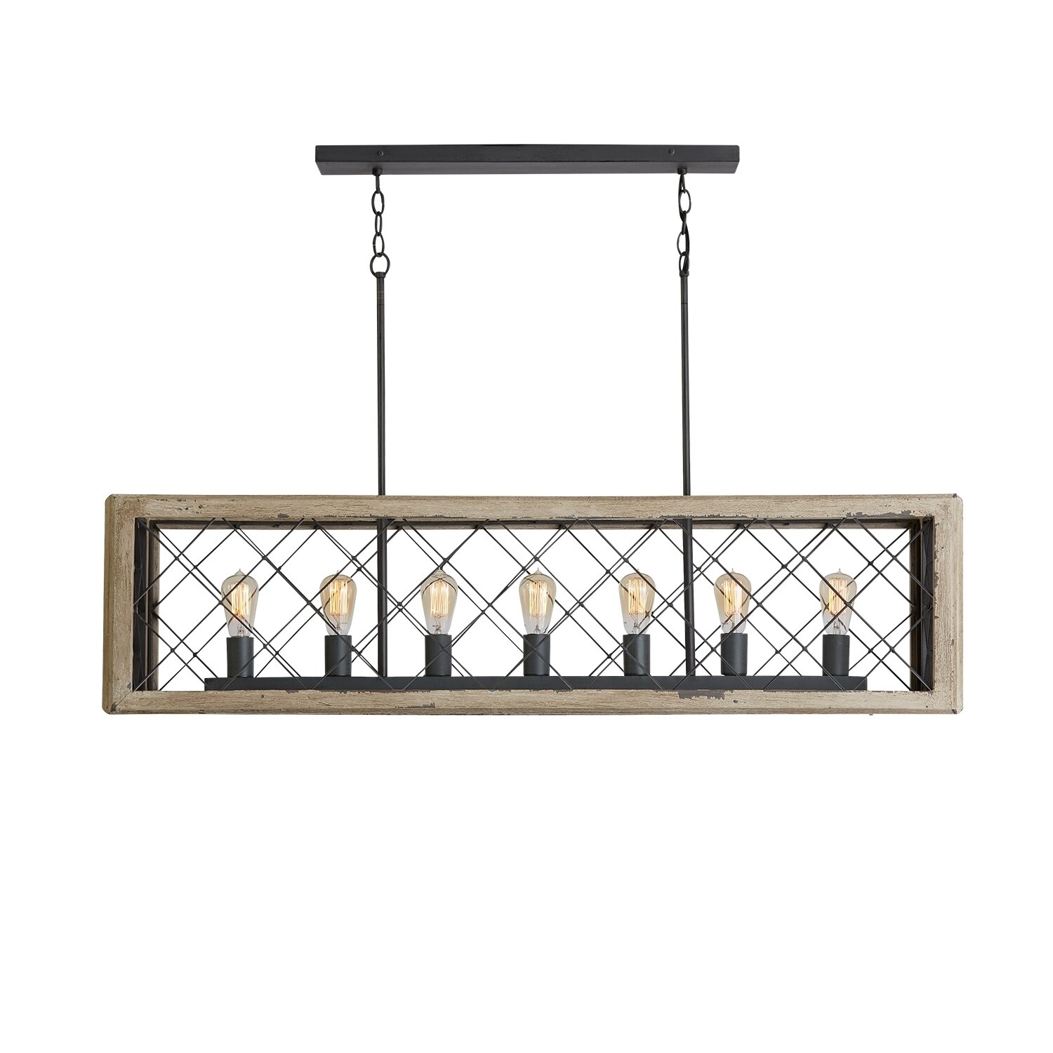 7-light Sea Salt Island Fixture - Chandeliers For Bedrooms by Overstock.com
