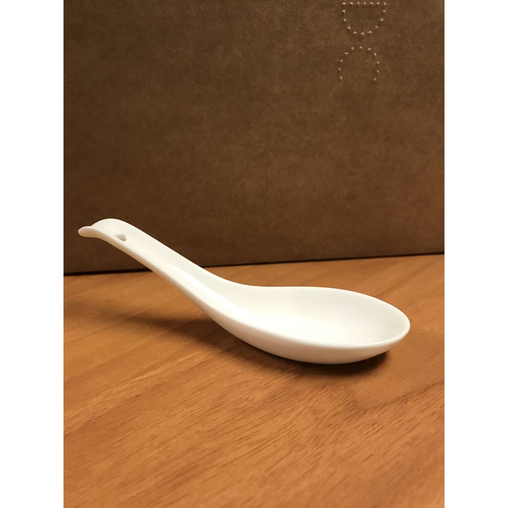 Red Vanilla Fare Curved Asian Appetizer Spoon Set/12 - N/A