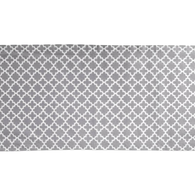 DII Gray Lattice Table Runner