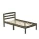 preview thumbnail 12 of 14, Amaryllis Contemporary Twin Wood Platform Kid Bed with Slatted Headboard by Taylor & Olive