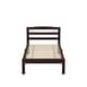 preview thumbnail 5 of 14, Amaryllis Contemporary Twin Wood Platform Kid Bed with Slatted Headboard by Taylor & Olive