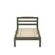 preview thumbnail 10 of 14, Amaryllis Contemporary Twin Wood Platform Kid Bed with Slatted Headboard by Taylor & Olive