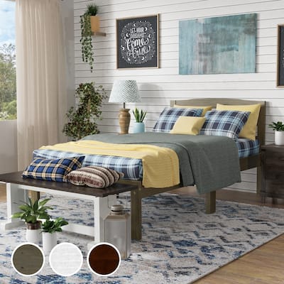 Amaryllis Contemporary Twin Wood Platform Kid Bed with Slatted Headboard by Taylor & Olive