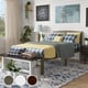 preview thumbnail 1 of 14, Amaryllis Contemporary Twin Wood Platform Kid Bed with Slatted Headboard by Taylor & Olive