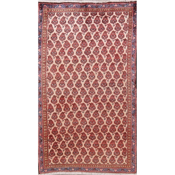 Traditional Mahal Oriental Hand Knotted Wool Persian Rug - 5'10" x 3'4" Runner