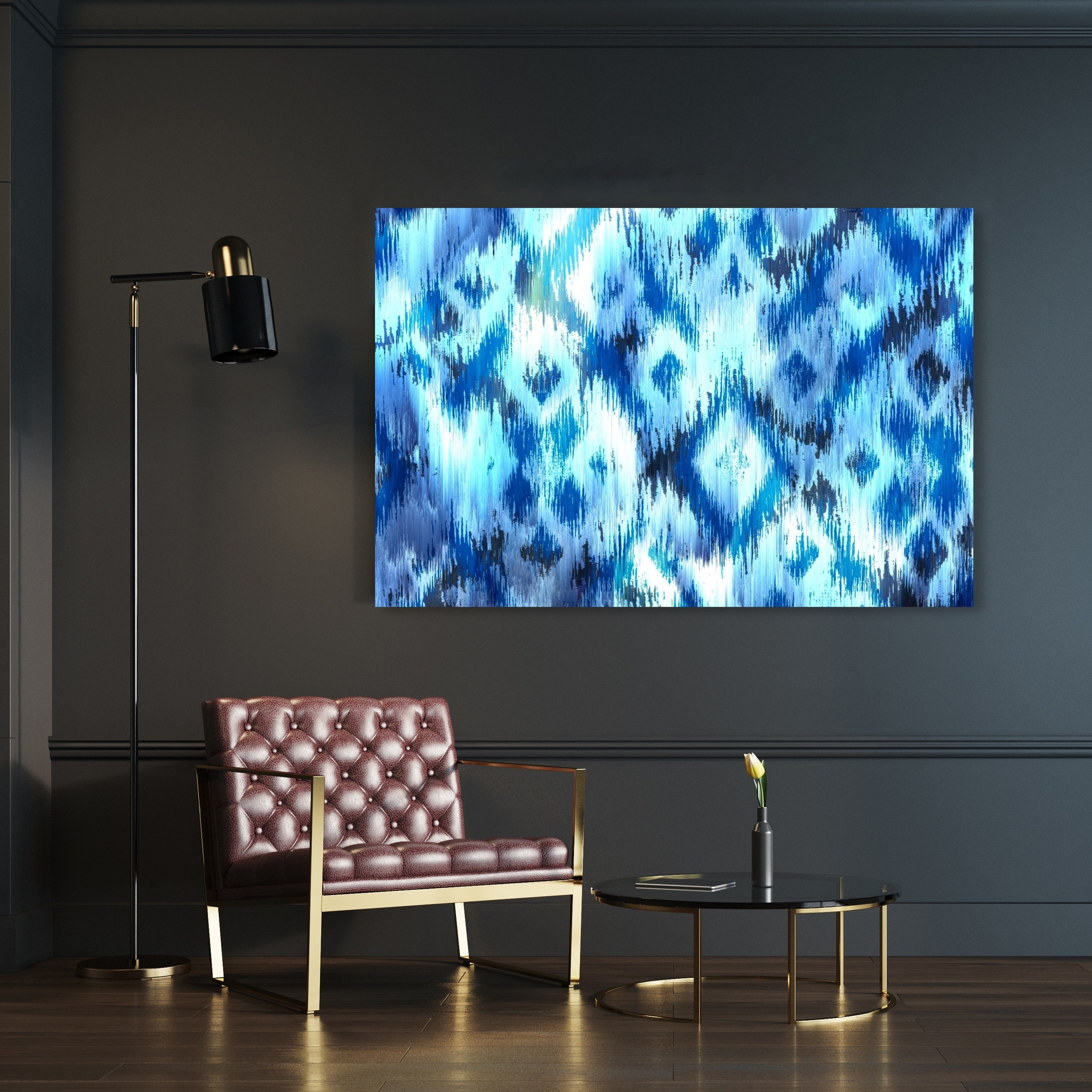 Oliver Gal 'Atlantis' Abstract Wall Art Canvas Print - Blue