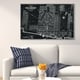 Oliver Gal 'Detroit Map 1835' Maps and Flags Wall Art Canvas Print ...