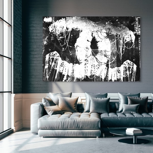 Oliver Gal 'Hey Lolita Black' Fashion and Glam Wall Art Canvas