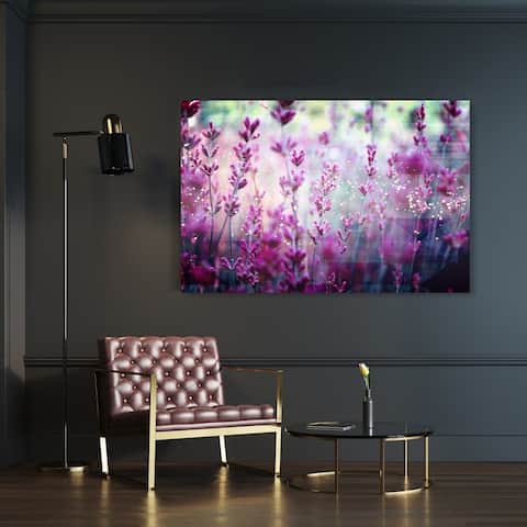 Oliver Gal 'My hideaway' Floral and Botanical Wall Art Canvas Print - Purple, Green
