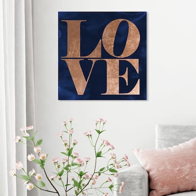 Oliver Gal 'Solid Gold Copper' Typography and Quotes Wall Art Canvas ...