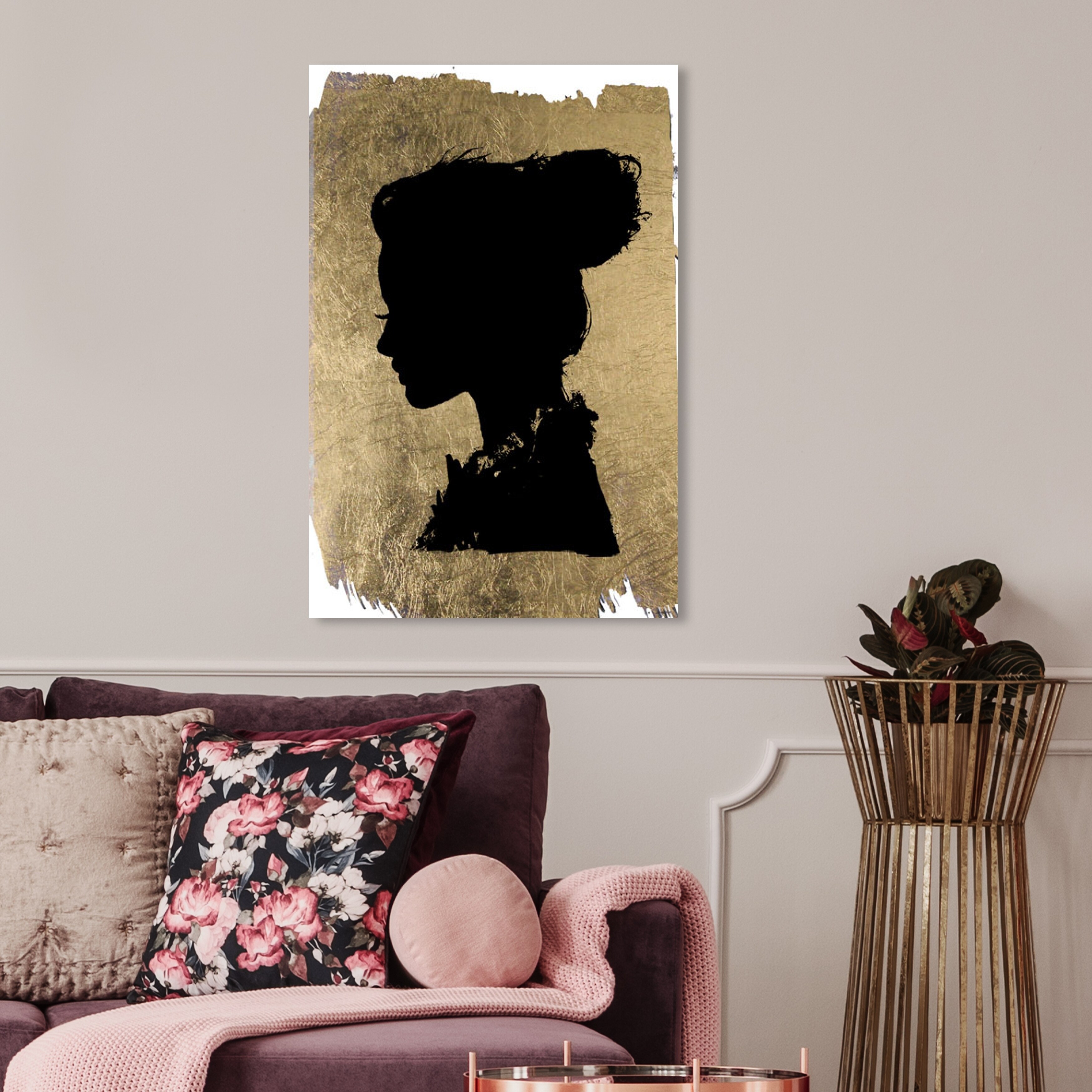 Oliver Gal 'Articles de Voyage Gold' Fashion and Glam Wall Art Canvas Print  - Gold, Black - On Sale - Bed Bath & Beyond - 28584921