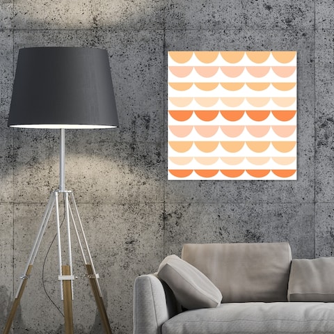 Oliver Gal 'Party Time Banners' Abstract Wall Art Canvas Print - Orange, White
