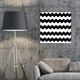 Oliver Gal 'Chevron Crazy - Black' Abstract Wall Art Canvas Print ...