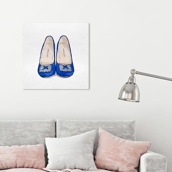 Oliver Gal 'My Perfect Blue Pair' Fashion and Glam Wall Art Canvas ...