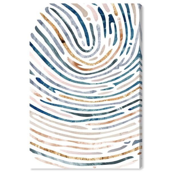 Oliver Gal All Paths Abstract Wall Art Canvas Print Blue Gold Overstock 28585247