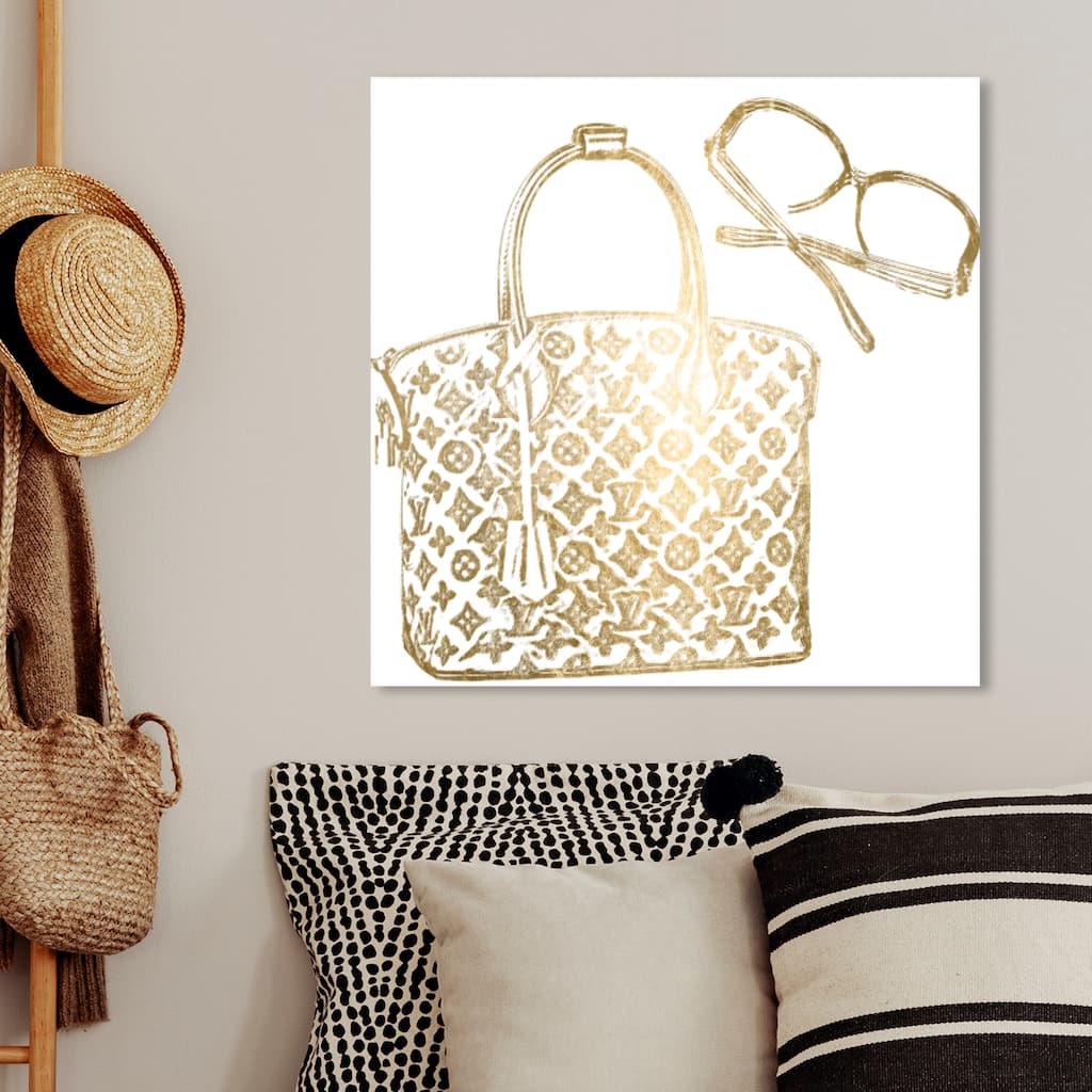 Oliver Gal 'Luxe Musts' Fashion and Glam Wall Art Canvas Print - Gold, White
