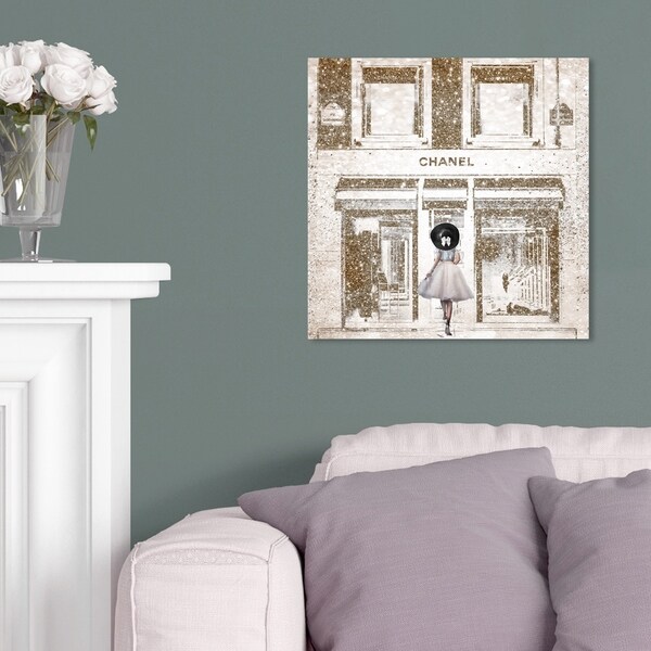 Oliver Gal 'Queen of the Store Gold' Fashion and Glam Wall Art