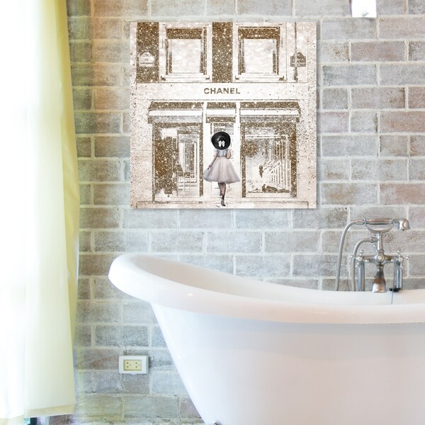 Oliver Gal 'Queen of the Store Gold' Fashion and Glam Wall Art