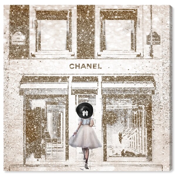 Oliver Gal CHANEL シャネルQueen of the Store Oliver Gal 'Queen of the Store Gold' Fashion and Glam Wall Art
