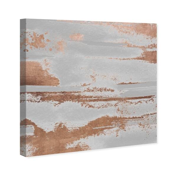 Oliver Gal Copper Rain And Sunshine Abstract Wall Art Canvas Print Pink Gray Overstock 28585464
