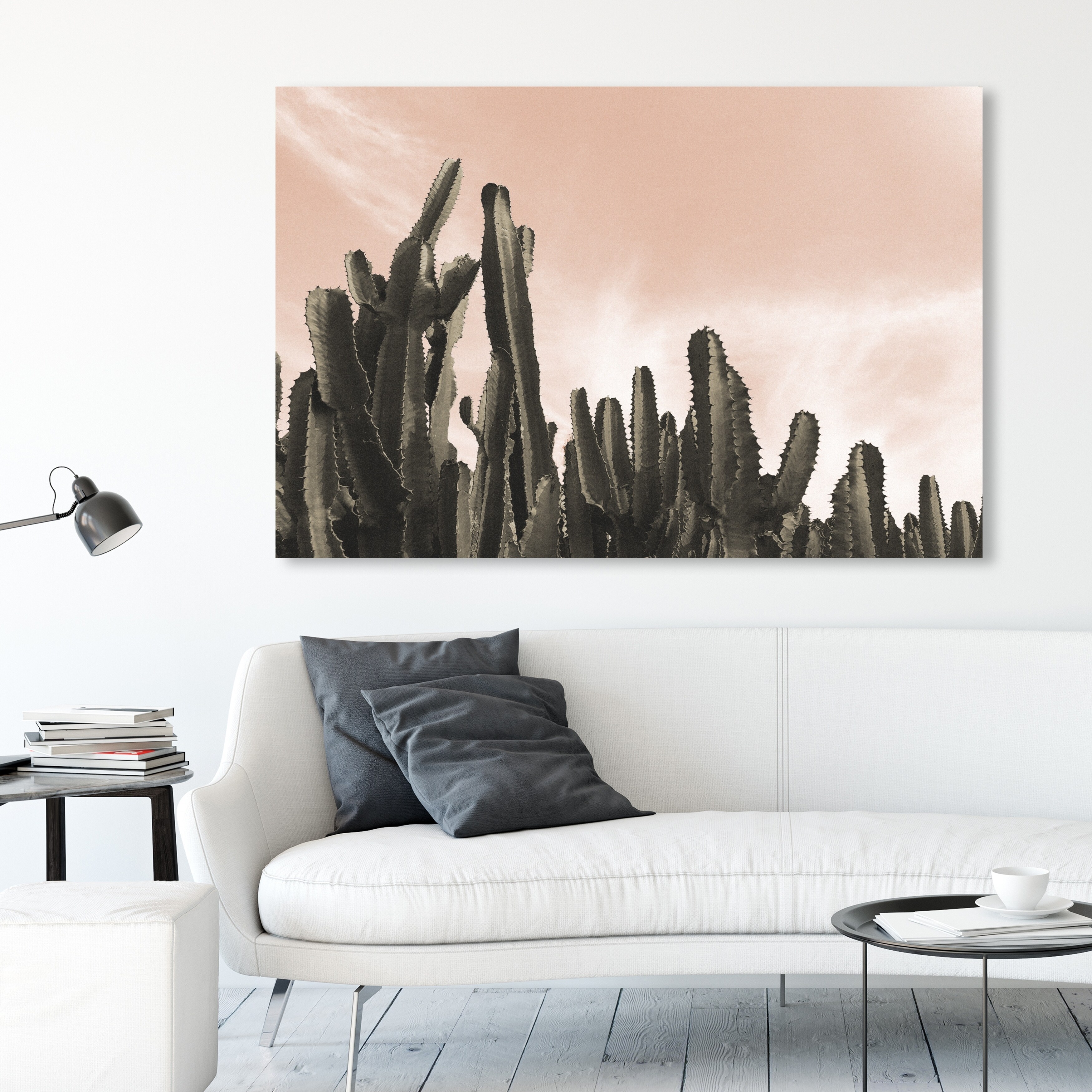 Dreamy Landscape Framed Canvas Art Print