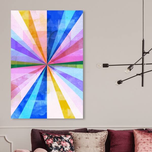 Oliver Gal 'Pastel Gateway' Abstract Wall Art Canvas Print - Blue, Pink ...