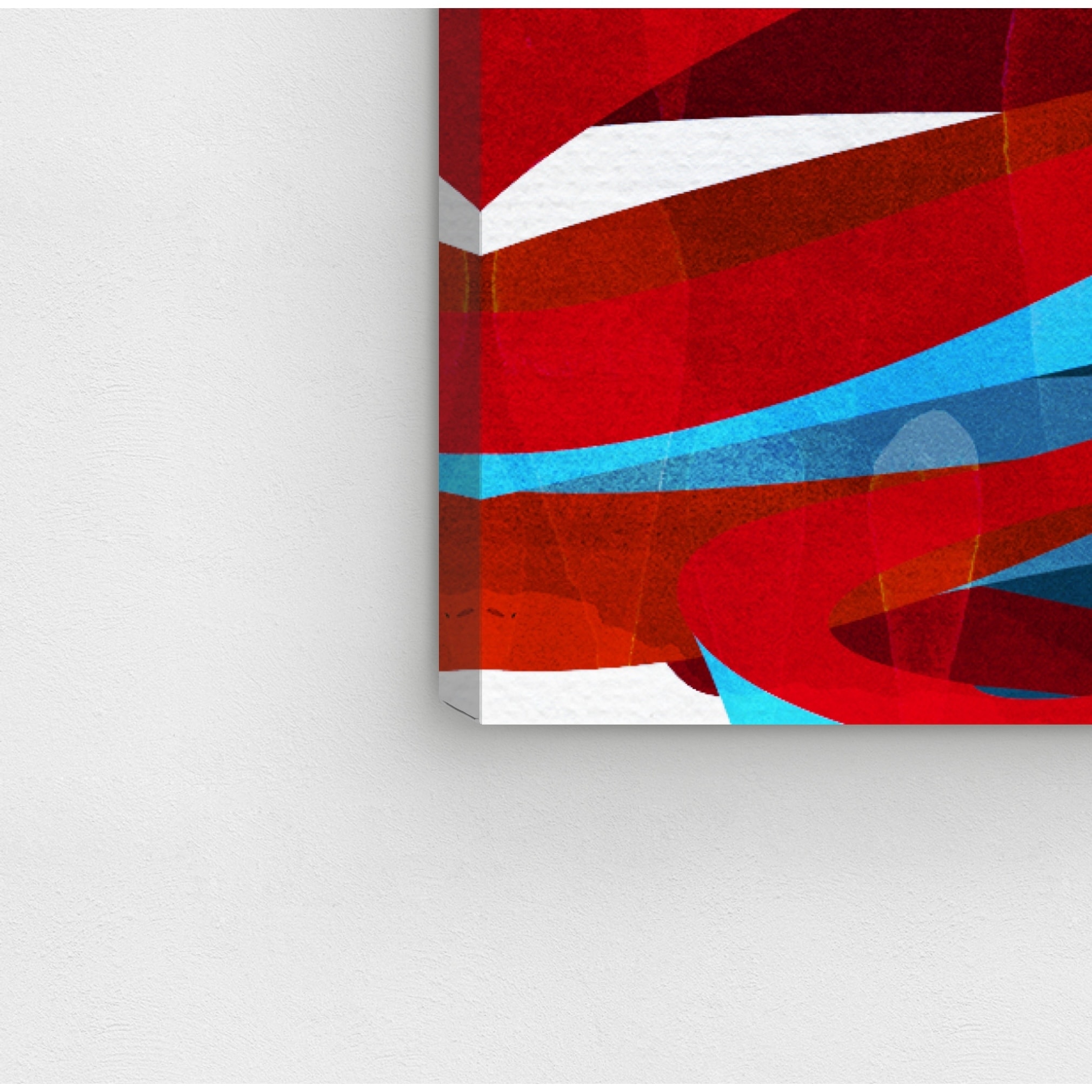 Oliver Gal Spiral Paths Abstract Wall Art Canvas Print Red Blue Overstock 28585595