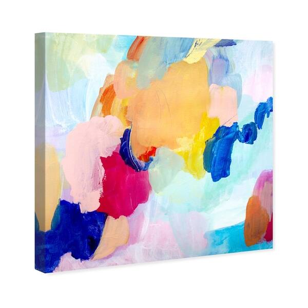 Oliver Gal Whimsical Color Splashes Abstract Wall Art Canvas Print Orange Blue Overstock 28585635
