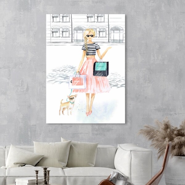 Oliver Gal★Girl Power Books Luxe★キャンバスアート 51x51cm Oliver Gal 51x51cm キャンバス Girl Power Books Luxe (Oliver