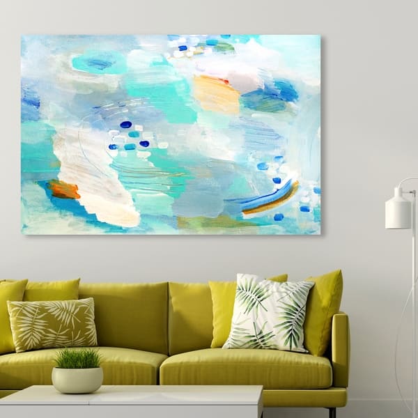 Oliver Gal 'Soaring Shades of Sky' Abstract Wall Art Canvas Print ...