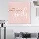 Oliver Gal 'A Girl with Goals Blush' Typography and Quotes Wall Art ...