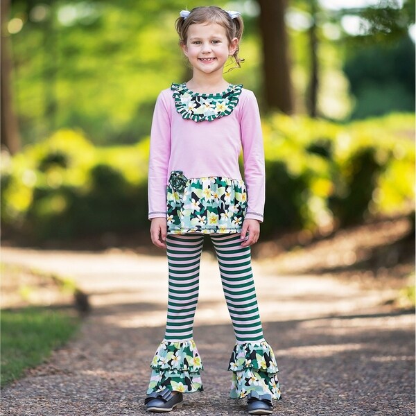 girls ruffle pants
