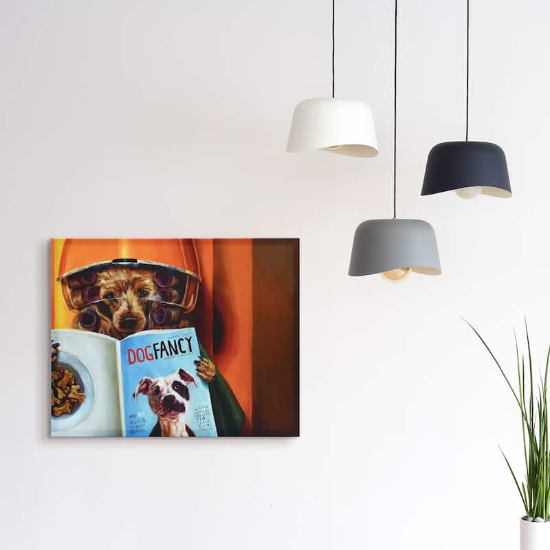 "Spa Day" Dog Wall Art Graphic Art Print on Wrapped Canvas