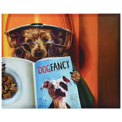 "Spa Day" Dog Wall Art Graphic Art Print on Wrapped Canvas