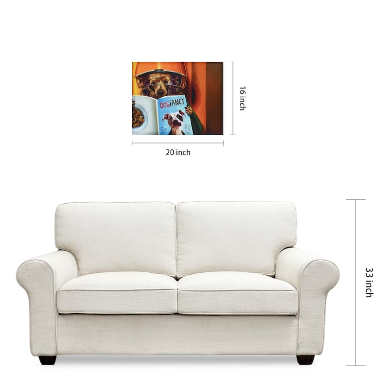 "Spa Day" Dog Wall Art Graphic Art Print on Wrapped Canvas