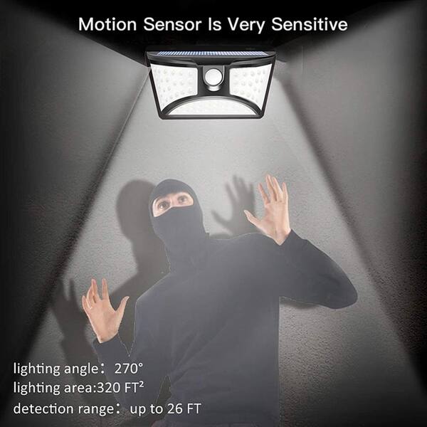 Shop Ip65 Waterproof Solar Lamp 68 Led Outdoor Wall Light Motion
