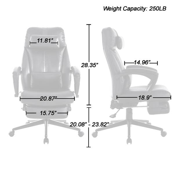 Ergonomic High Back Office Chair Tilt Lock Leg Rest On Sale Overstock 28587030