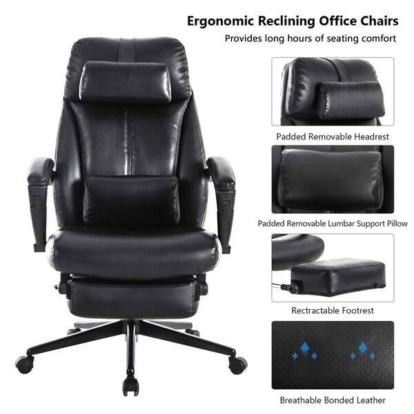 Ergonomic High Back Office Chair Tilt Lock Leg Rest On Sale Overstock 28587030
