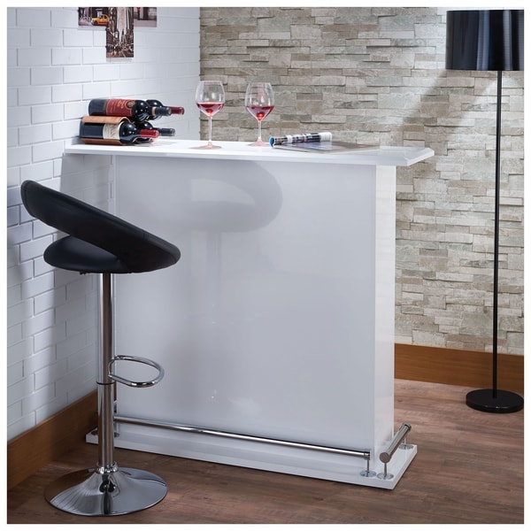 white high gloss bar stools