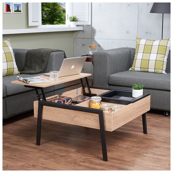 Shop Urban Designs Lift Top Coffee Table With Tray Free