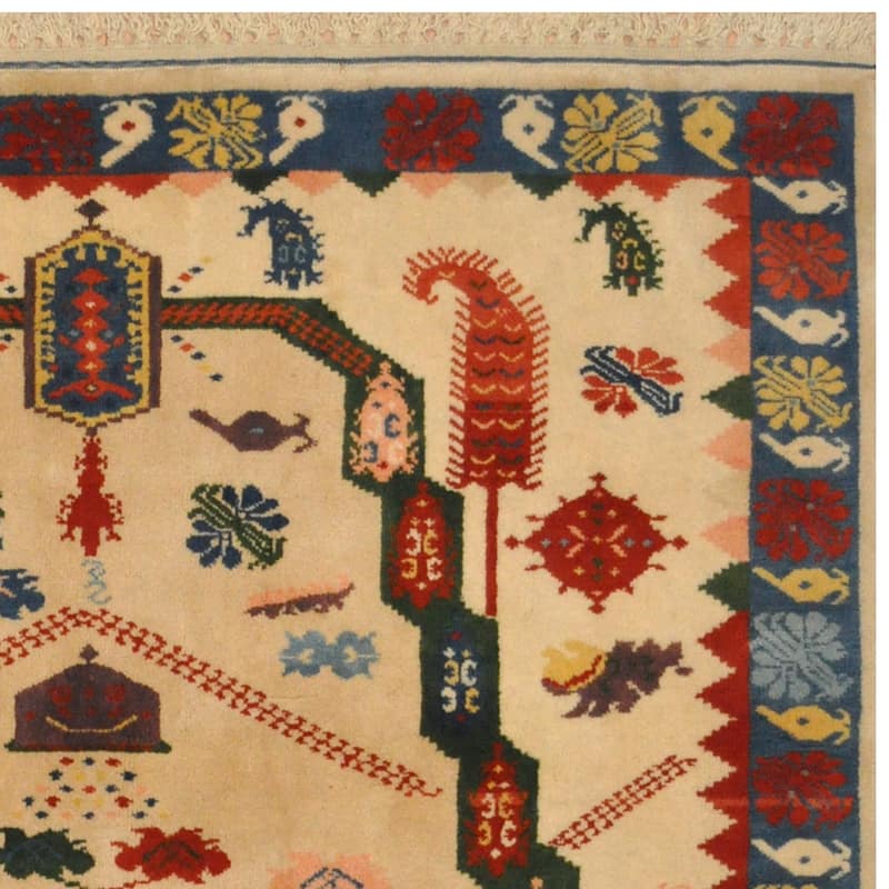 Handmade One-of-a-Kind Anatolia Wool Rug (Turkey) - 5'2 x 6'9