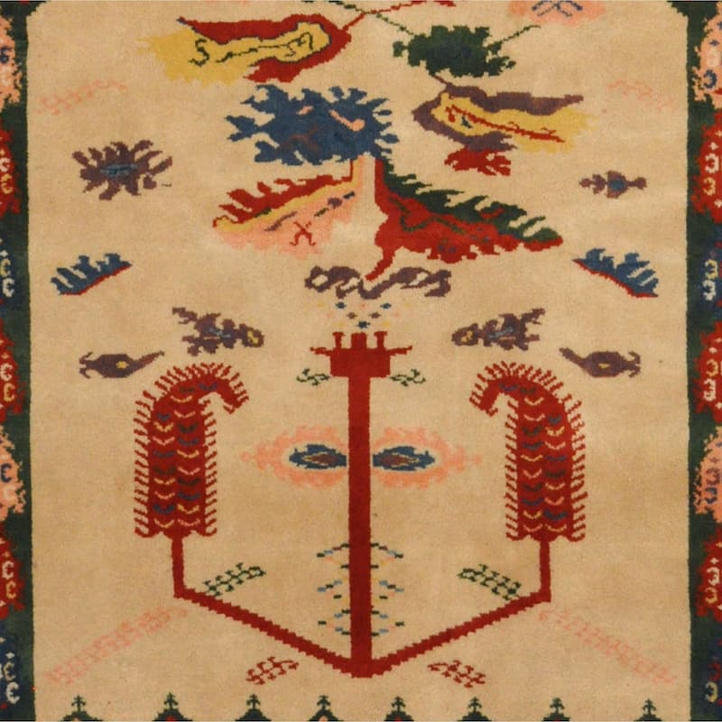 Handmade One-of-a-Kind Anatolia Wool Rug (Turkey) - 5'2 x 6'9