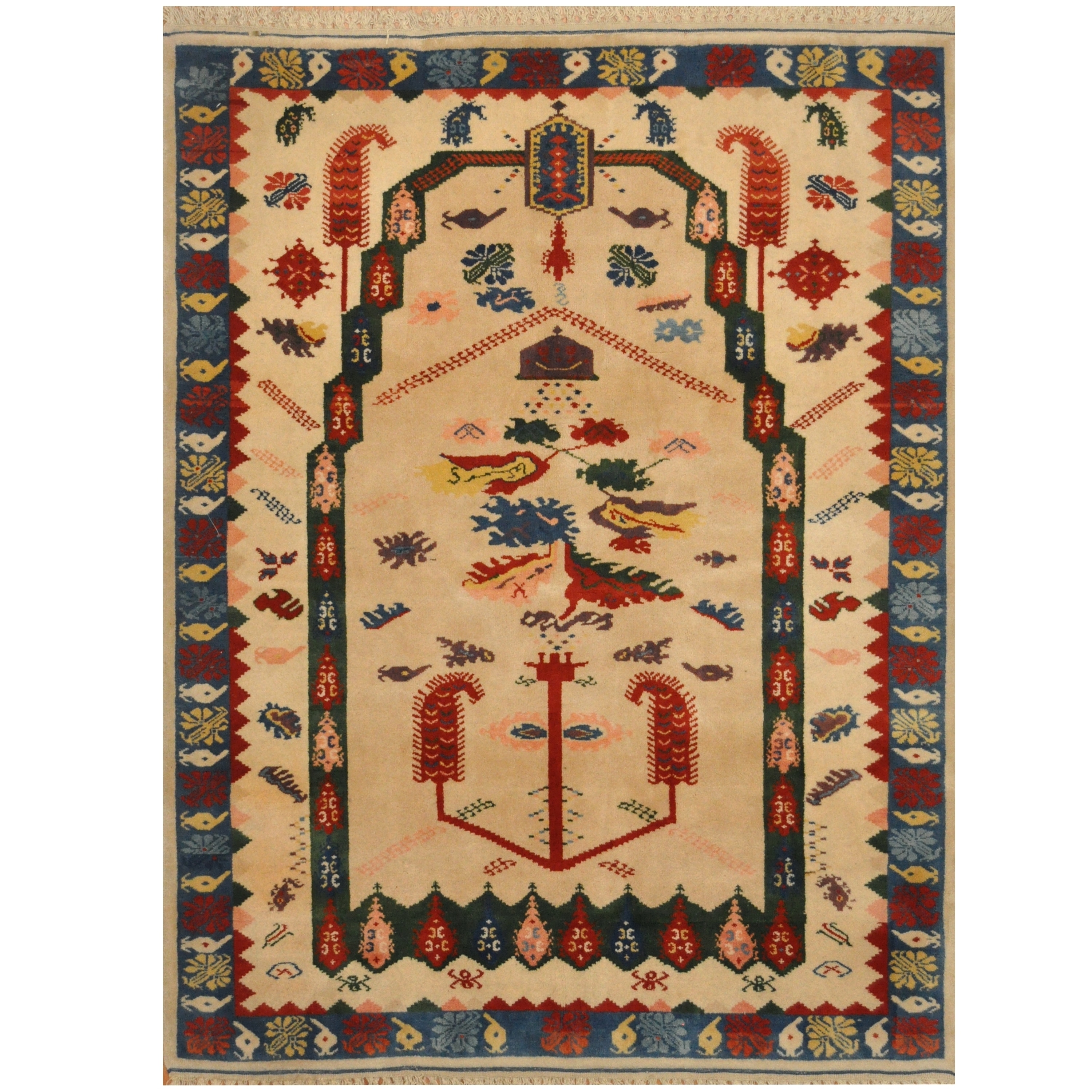 Vintage Turkish Anatolian Scatter Rug No. 83