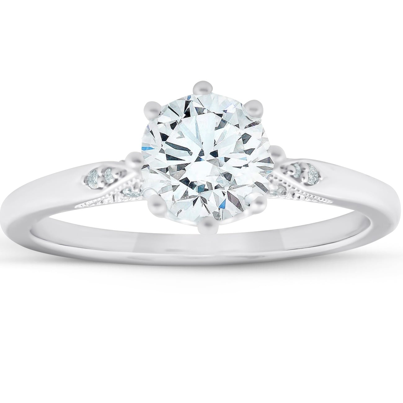 8 prong engagement ring