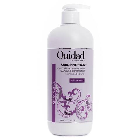Ouidad Curl Immersion No-Lather Coconut Cream Cleansing Conditioner 16-ounce