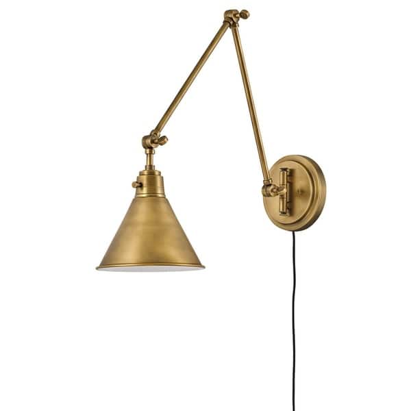 slide 1 of 1, Hinkley Arti 1-Light Sconce in Heritage Brass