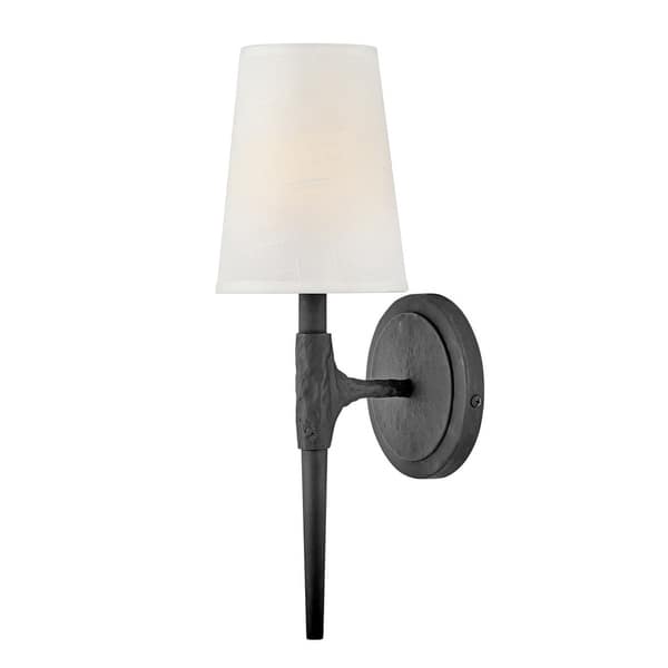 slide 1 of 1, Hinkley Beaumont 1-Light Sconce in Black