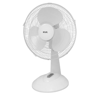 Shop Kul 16 Oscillating Table Fan With 3 Speeds White Free