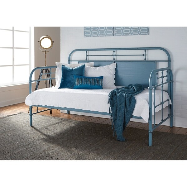 Vintage Series Blue Twin Metal Day Bed