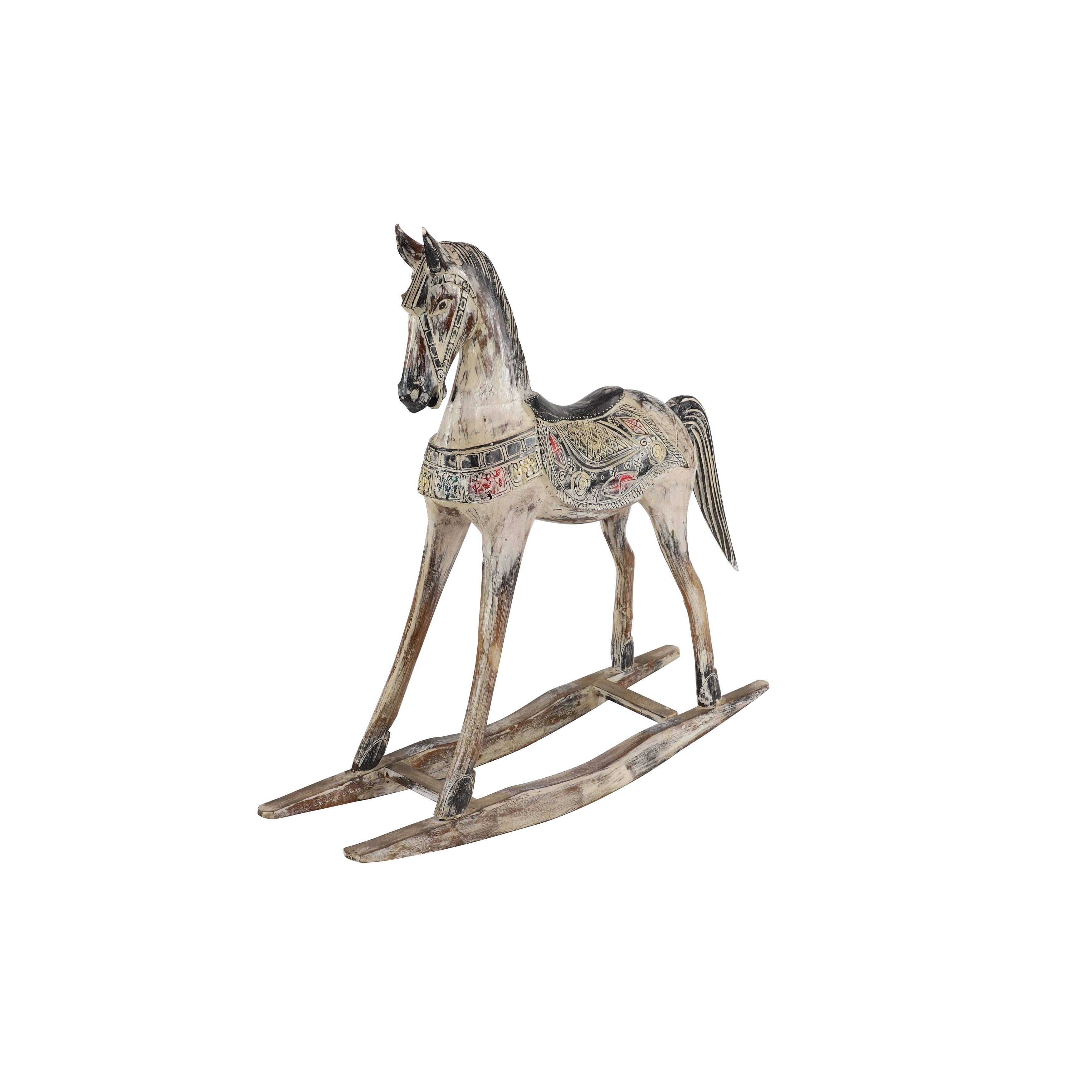 handmade wooden rocking horse